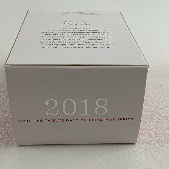 Hallmark Keepsake Tree Ornament Twelve Days Of Christmas Eight Maids A Milking - Picture 6 of 6